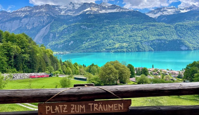 Cottage with a dream view of Lake Brienz for those seeking peace and quiet