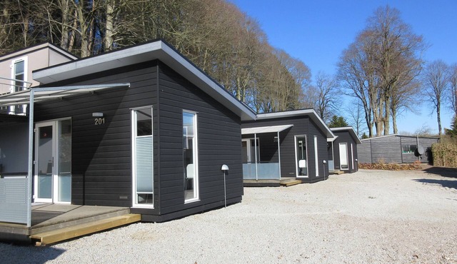 Cottage with panoramic views of the Limfjord and Legind Mountains.