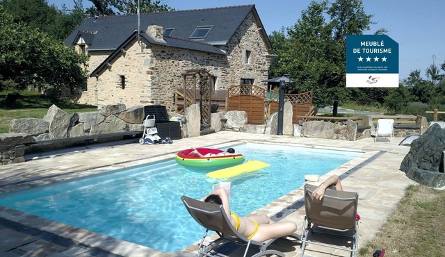 Cottage with pool between Redon and Roche Bernard