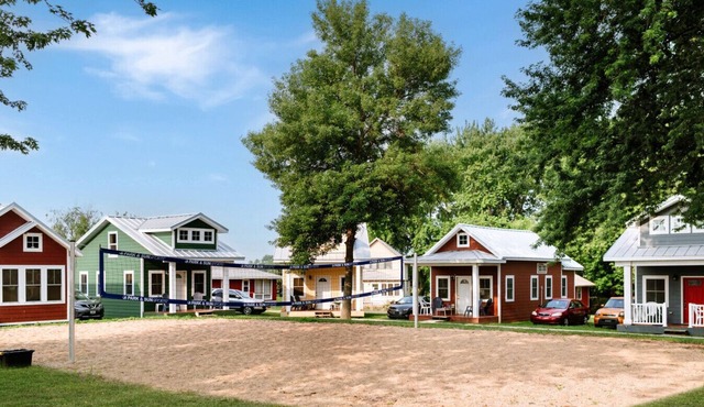 Cottages inspired by the performing arts heritage of Okoboji Summer Theatre