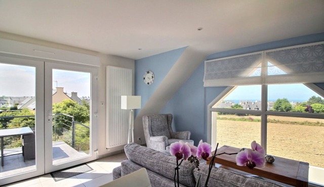 Couleurs du temps, 4 stars furnished tourist accommodation, in Roscoff with sea view