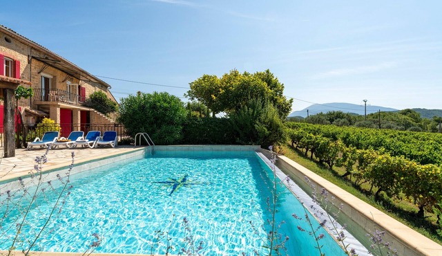 Country House 'Escale Des Crozes' with Mountain View, Shared Pool and Wi-Fi