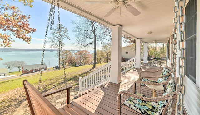 Country-Chic Home w/Fire Pit, Steps to Lake!