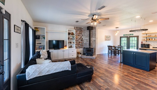 Country Comfort with a Fireplace