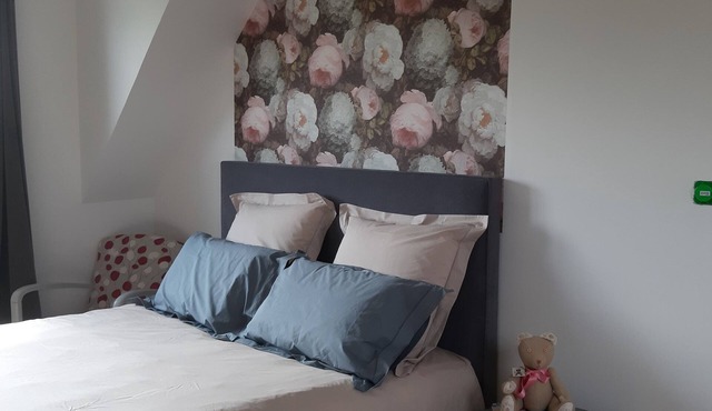 Country cottage in Briec surrounded by horses