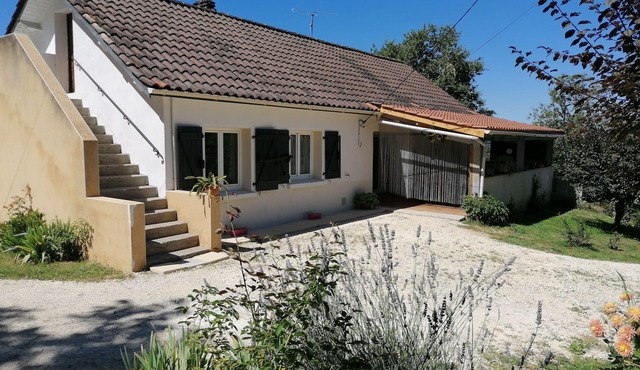 Country house with enclosed garden