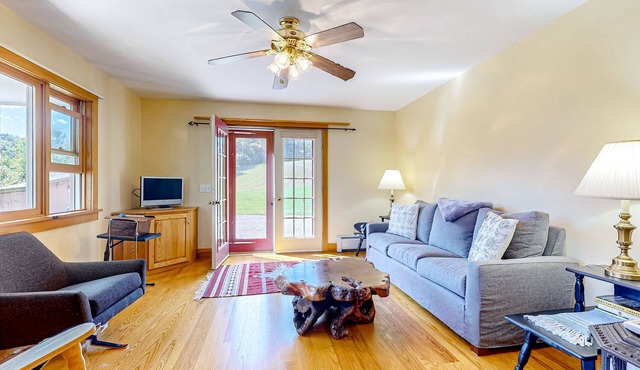 Country home with gorgeous property, porch & unobstructed mountain view
