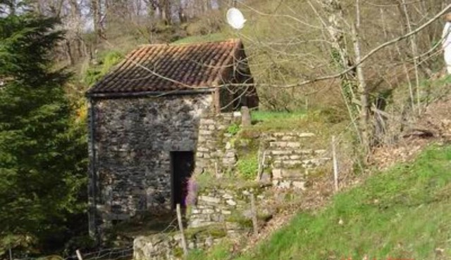 Country house between forest and river