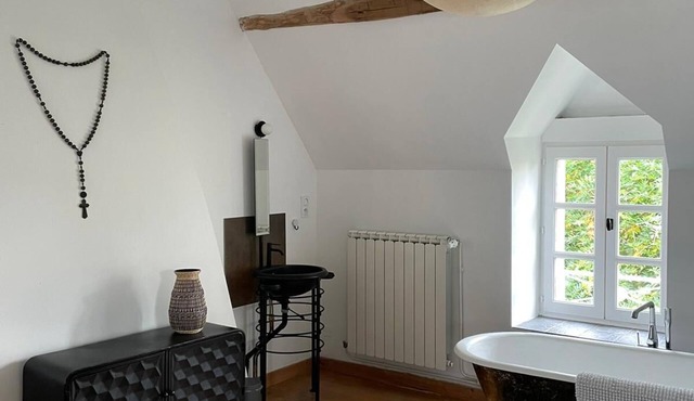 Country house near Foret de Tronçay with swimming pool and spa