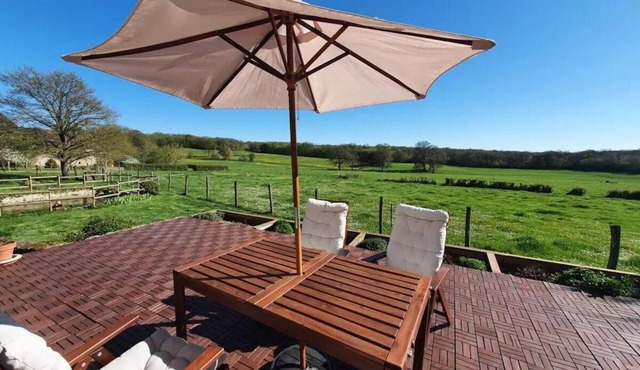 Country house with enclosed garden