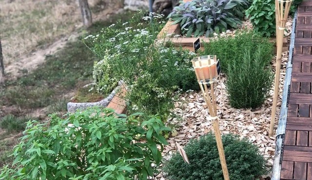 Country house with enclosed garden