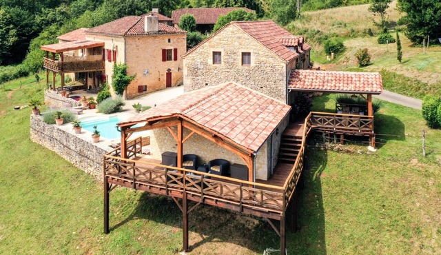 Country house with views and a private pool
