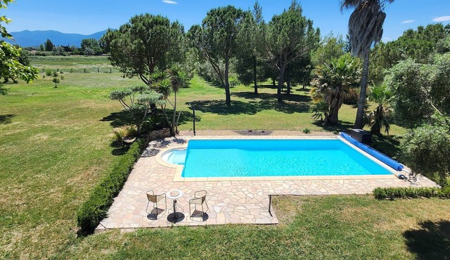 country house with large pool