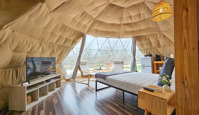 🏕Country Side Stay In a Geodome 40 min. to San Antonio🔥