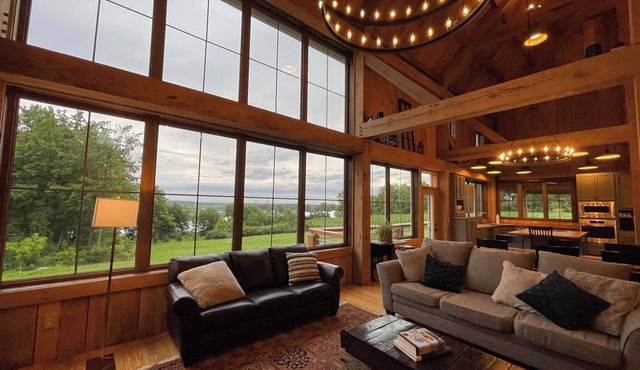 Countryside Timber Frame Barn Home by weliveinabarn.com