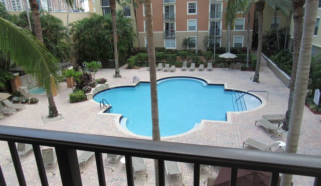 Courtyard at Cityplace condo with beautiful pool view and 2 bedrooms 2 baths.