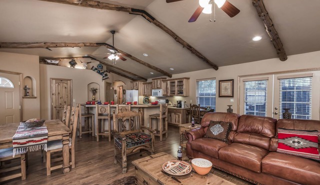 Cowboy Cabin | Hot Tub, Grill, Wood-Burning Stove
