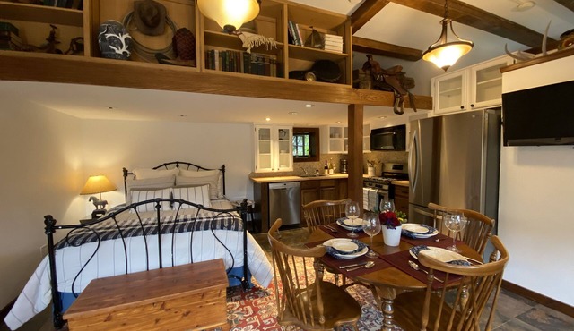 Cowboy cabin with private patio
