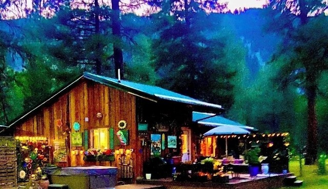 Cozy 1-bed cabin couples get-away w/hot tub and Starlink high-speed internet