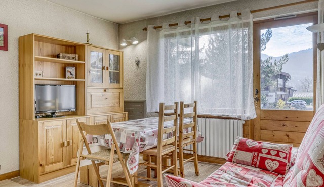Cozy 1-bedroom apartment in Megève, pets allowed