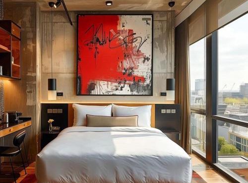 Cozy 1-bedroom in perfect New York with City view at night