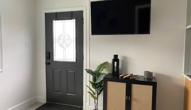 Cozy 1-BR/1-BA Modern Tiny Home w/Pool & Hot Tub & Spacious Yard w/Covered Patio