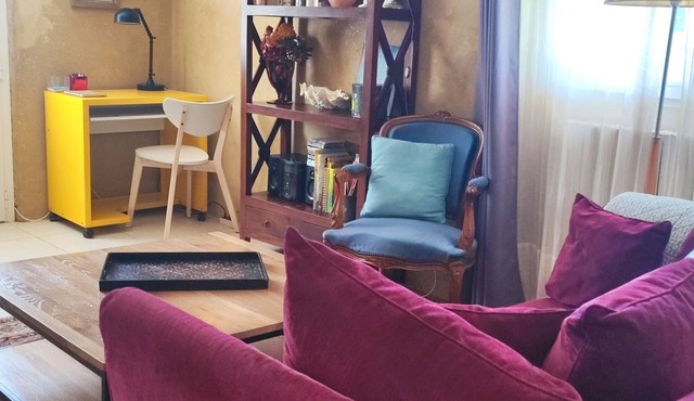 cozy 1-room apartment with beautiful garden 20 min. from Bordeaux