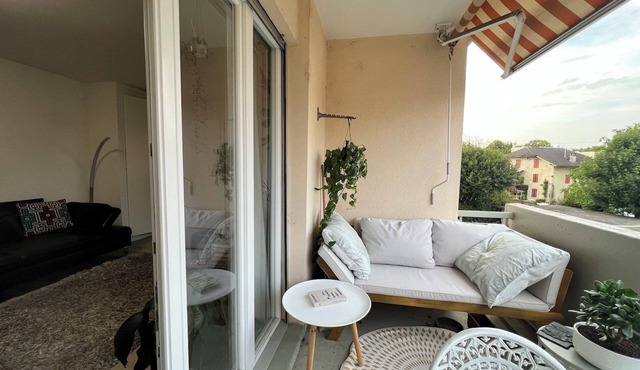 Cozy 1bedroom in Nyon, 10 min from Central Station