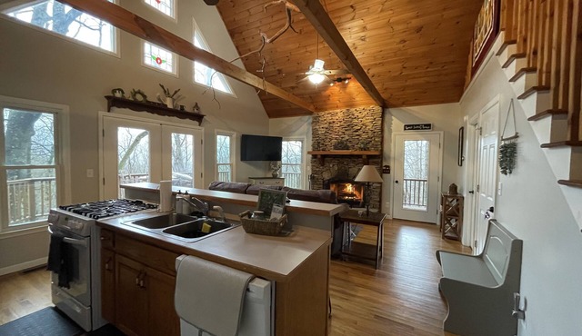 Cozy, 2/2 surrounded by trees and mountains