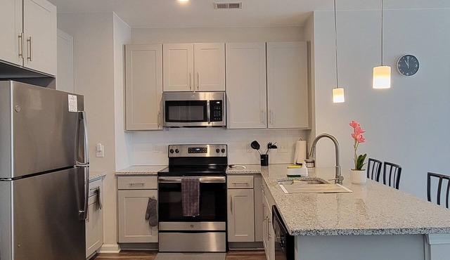 Cozy 2 bedroom 2 bath apartment just 18 minutes away from airport.