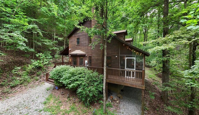 Cozy 2-bedroom cabin with WiFi, firepit, and more in Blairsville!