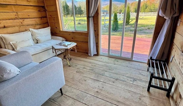 Cozy 2-bedroom cabin in tranquil Catskill with WiFi, AC