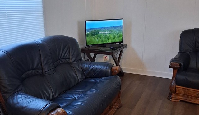 Cozy 2-bedroom mobile home in soothing Oglethorpe with AC coin laundry. No pets