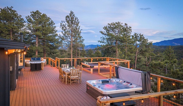 Cozy 2 BR Wellness Cabin in Bailey, Yoga, Sauna, Mountain Views