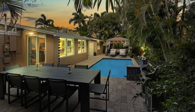 Cozy 2BR Home-Wilton Manors-Heated Pool-KING Bed