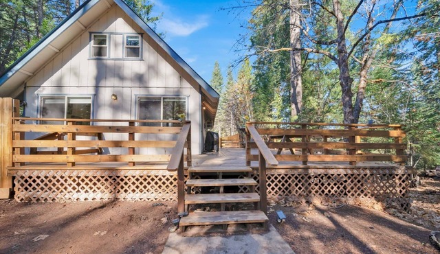 Cozy 3-bedroom cabin in beautiful Trinity Center with WiFi, AC
