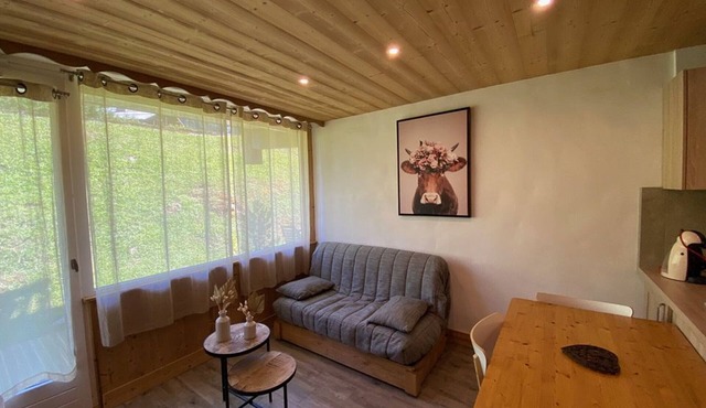 Cozy 4-Person Apt with Independent Bedroom, Terrace, Wifi & Parking in Crest-Voland