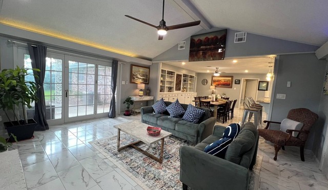 Cozy 4BR Home with Office, Fitness Area, Spacious Backyard & Pet-Friendl