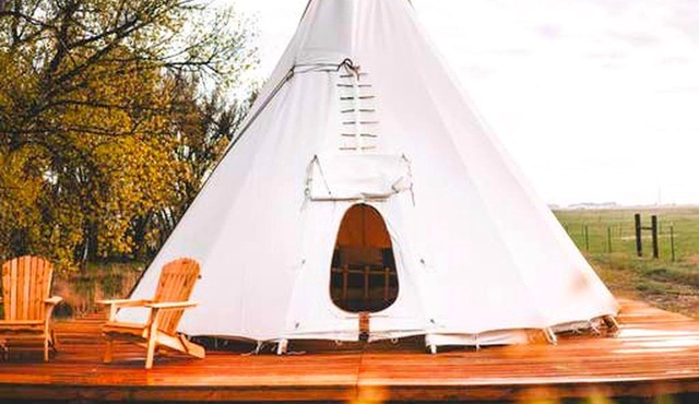 Cozy and Authentic Tipi Rental on Working Horse Ranch near Denver, Colorado