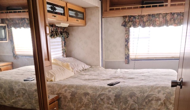 Cozy and private with electric fireplace