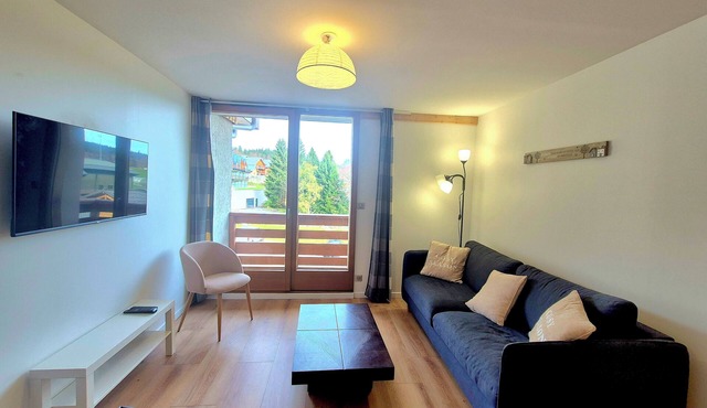 Cozy apartment in the heart of La Féclaz – sleeps 5 – 48m²