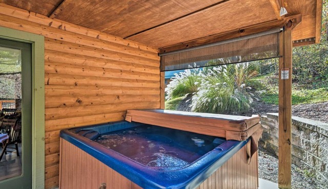 Cozy Asheville-Area Cabin w/Hot Tub & Fireplace!