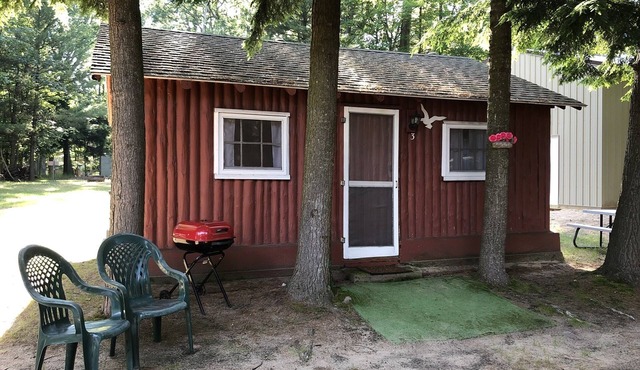 Cozy "Beach" Cabin in the woods with Pentwater Lake frontage and access