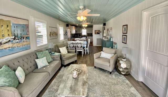 Cozy Beach Cottage with Beach & Canal Views, Steps from the Ocean ·