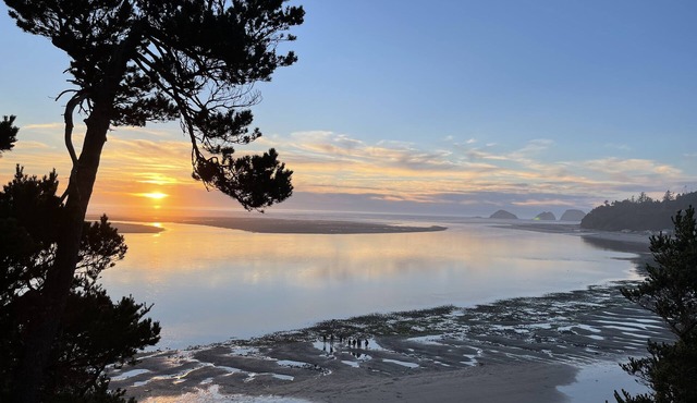 Cozy Beachfront Cabin with Panoramic View of Pacific Ocean and Netarts Bay