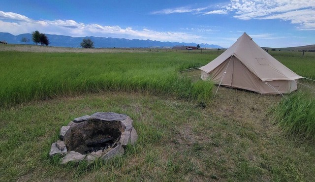 Cozy Bell Tent With A View - "Fire"