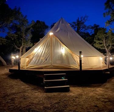 Cozy Bell Tents Excellent for a Glamping Experience and Hiking in Duchesne, Utah