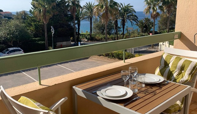 Cozy, bright, facing the Bay of Portissol