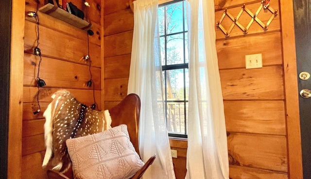 Cozy cabin and contemporary container home on one property! Pets welcome!