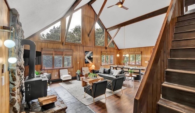 Cozy Cabin Escape w/Hot Tub, Game Room, Fireplace & Pet-Friendly